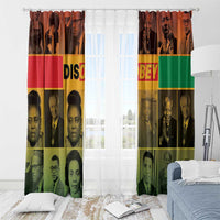 Disobey Black History Tribute Window Curtain Honoring the Civil Rights Legacy - Wonder Print Shop