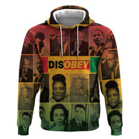 Disobey Black History Tribute Zip Hoodie Honoring the Civil Rights Legacy - Wonder Print Shop
