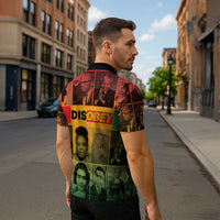 Disobey Black History Tribute Zipper Polo Shirt Honoring the Civil Rights Legacy - Wonder Print Shop