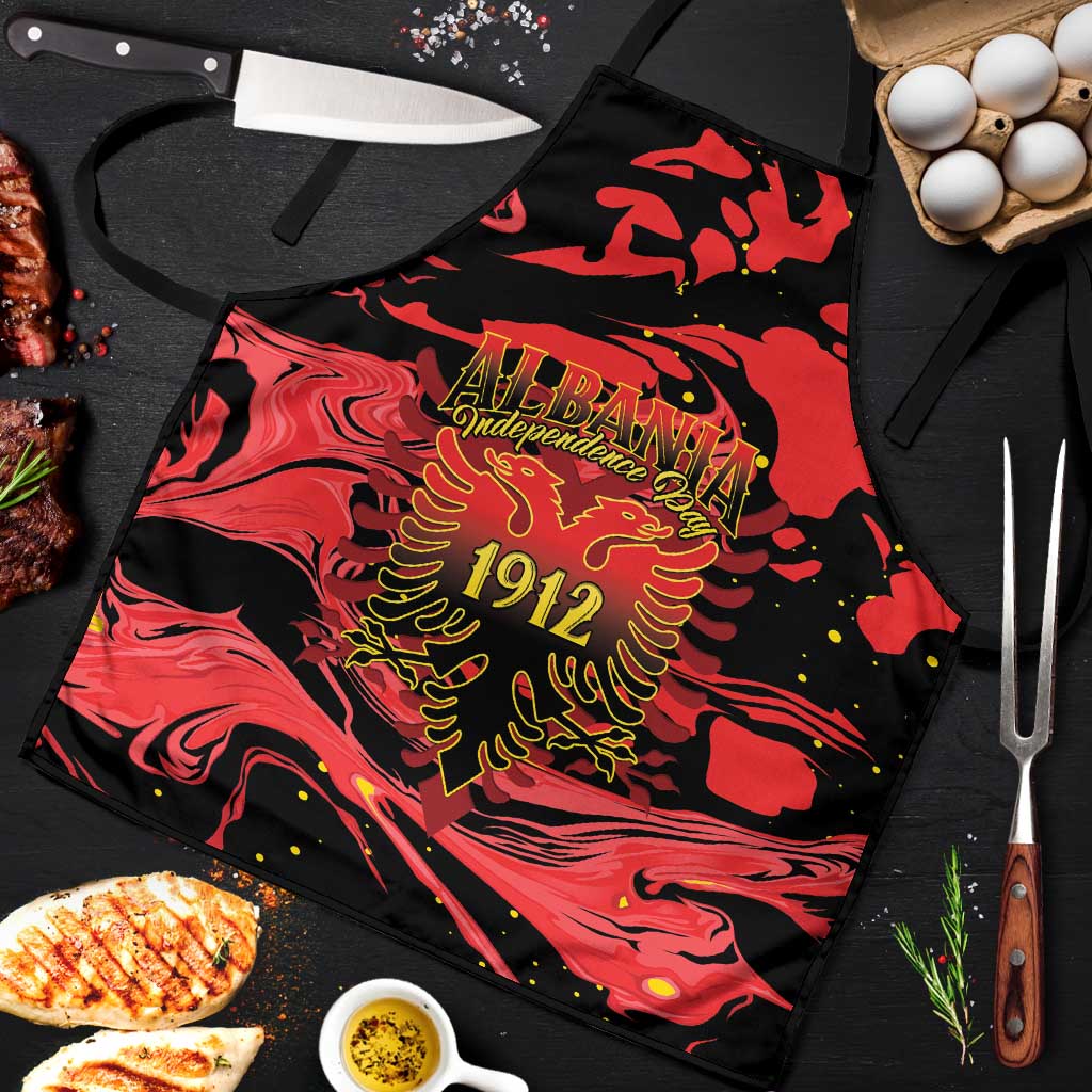 Happy Albania Independence Day Apron Albanian Eagle - Wonder Print Shop