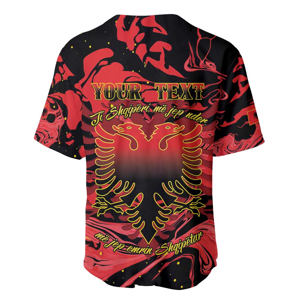 Happy Albania Independence Day Baseball Jersey Albanian Eagle - Wonder Print Shop