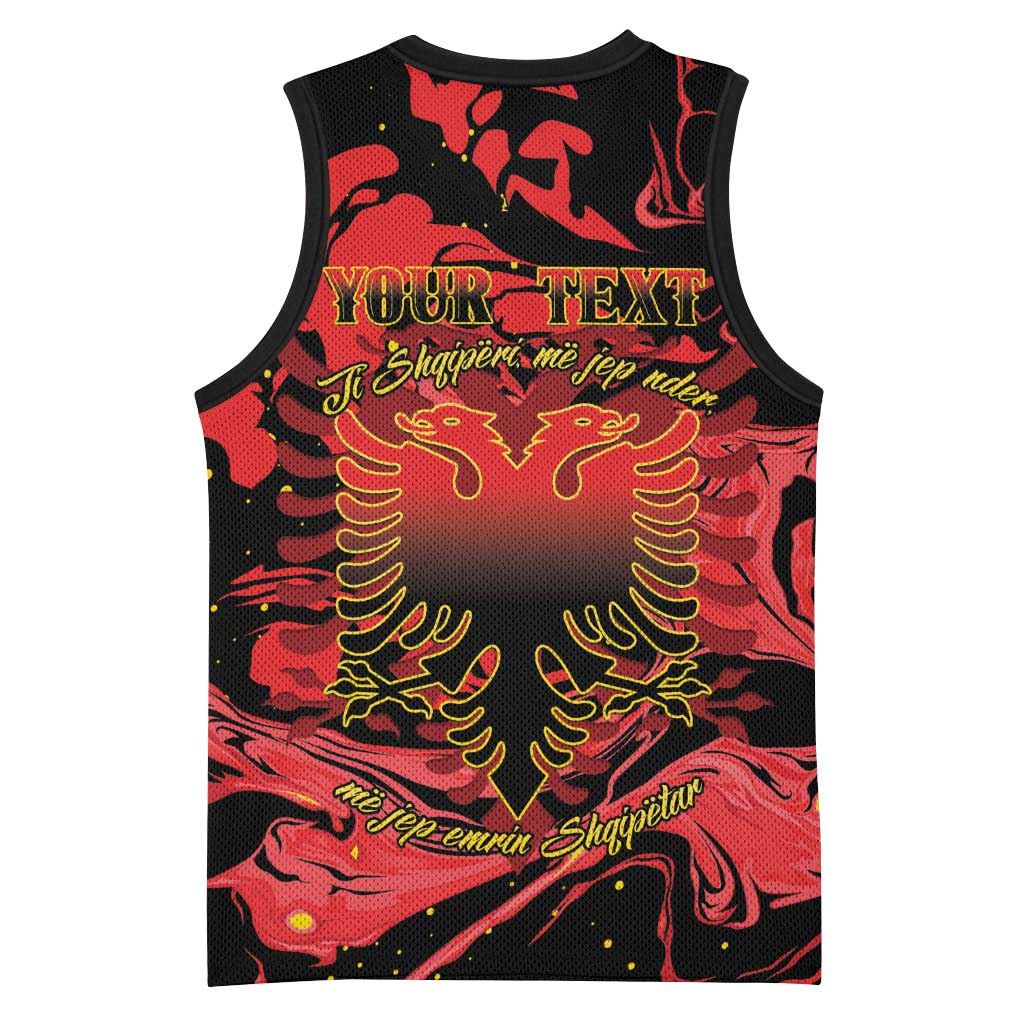 Happy Albania Independence Day Basketball Jersey Albanian Eagle - Wonder Print Shop