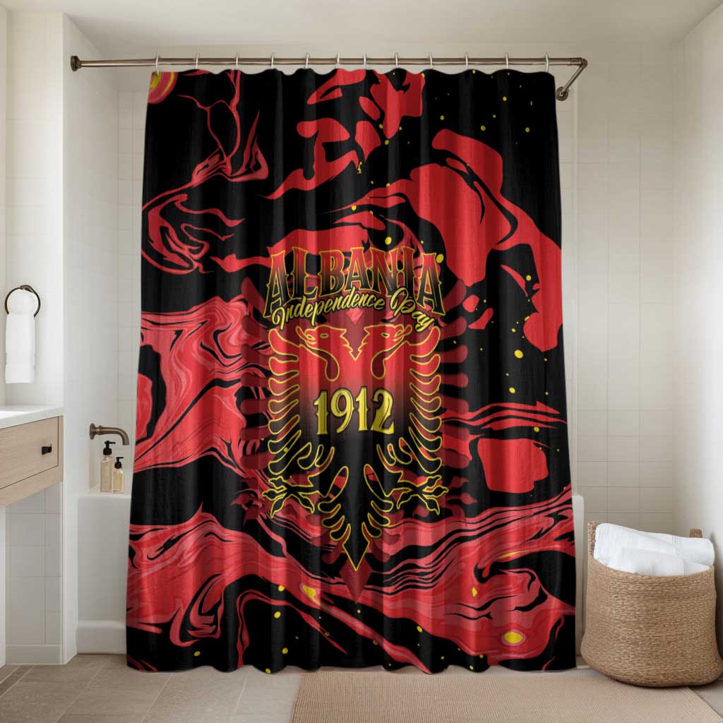 Happy Albania Independence Day Bathroom Set Albanian Eagle - Wonder Print Shop