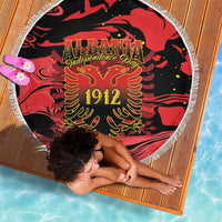 Happy Albania Independence Day Beach Blanket Albanian Eagle - Wonder Print Shop