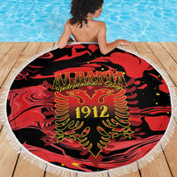 Happy Albania Independence Day Beach Blanket Albanian Eagle - Wonder Print Shop