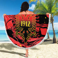 Happy Albania Independence Day Beach Blanket Albanian Eagle - Wonder Print Shop