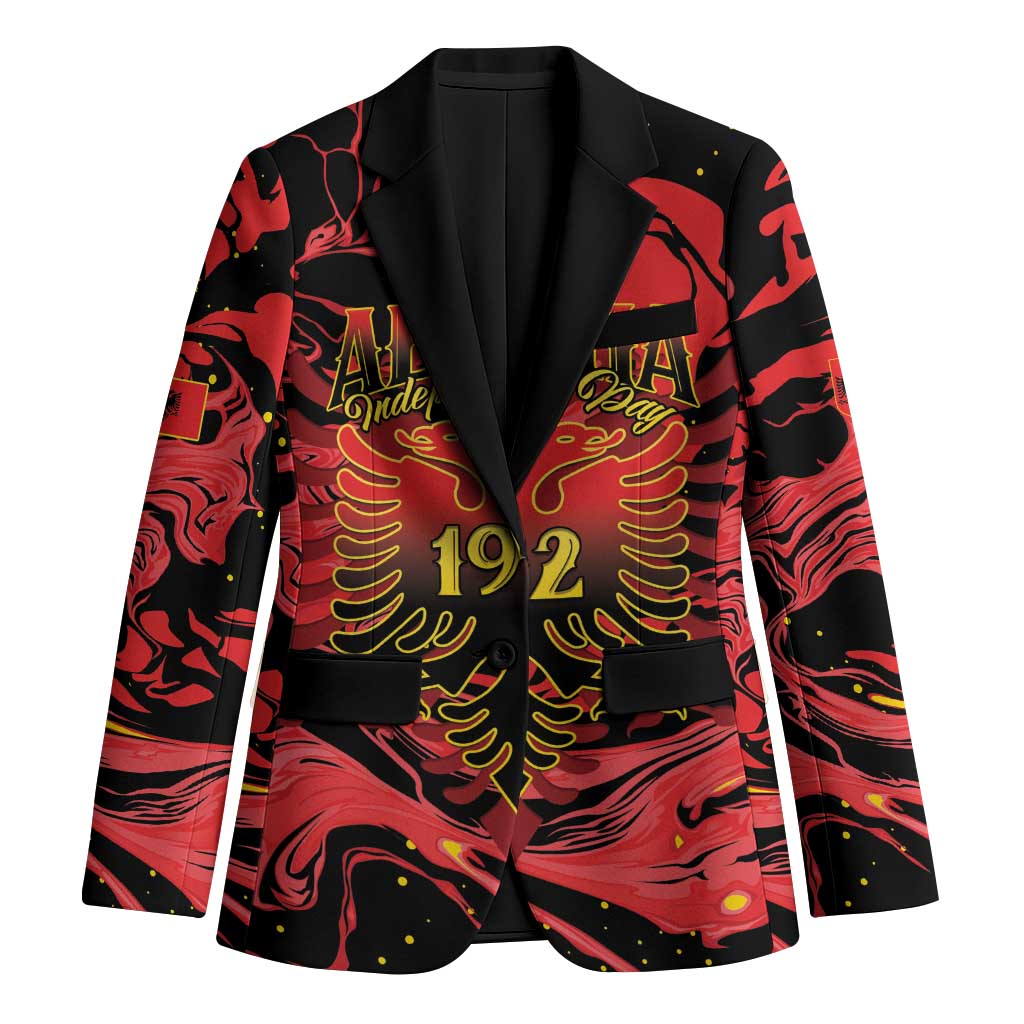 Happy Albania Independence Day Blazer Albanian Eagle - Wonder Print Shop