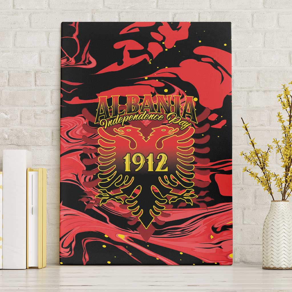 Happy Albania Independence Day Canvas Wall Art Albanian Eagle - Wonder Print Shop