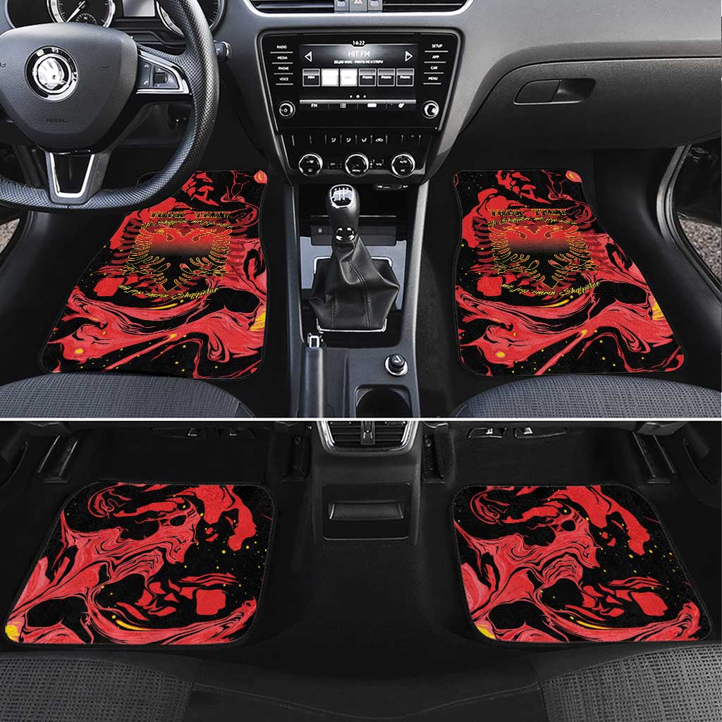 Happy Albania Independence Day Car Mats Albanian Eagle - Wonder Print Shop
