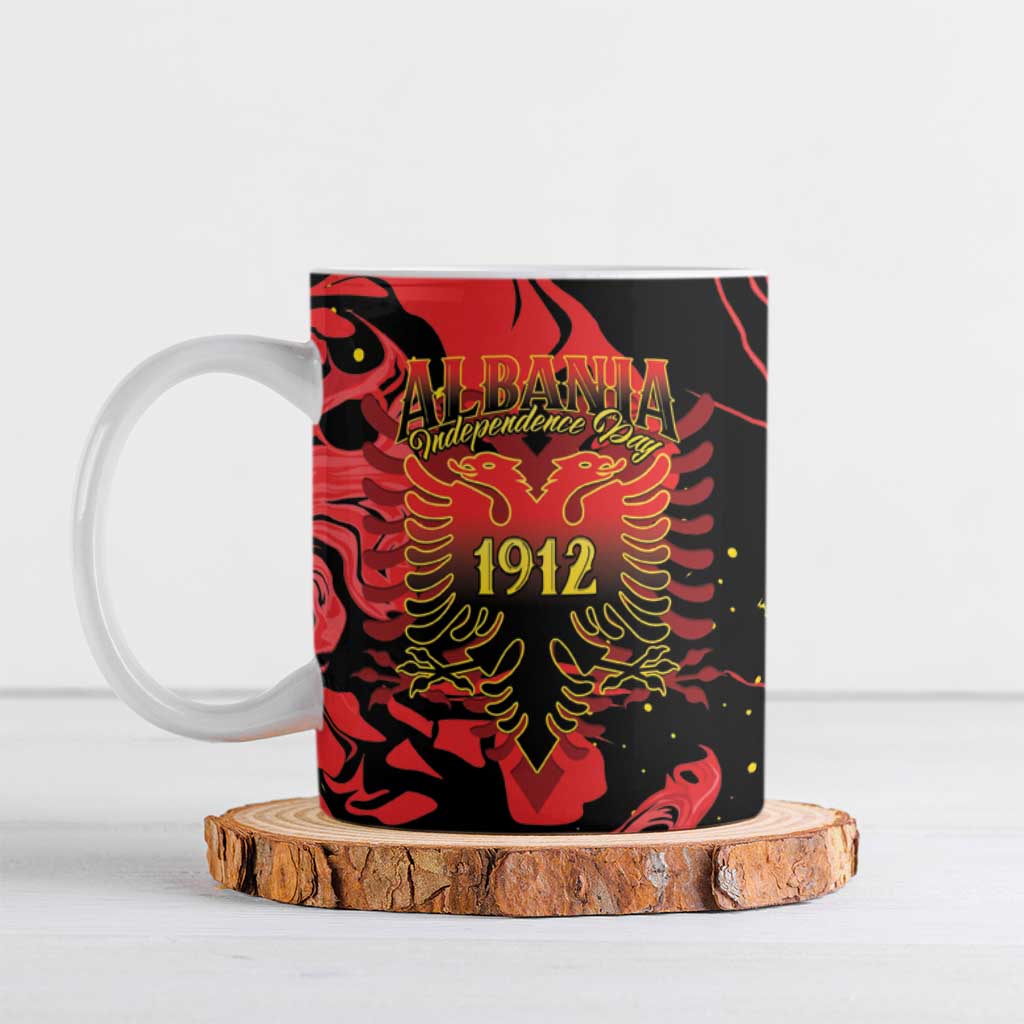 Happy Albania Independence Day Ceramic Mug Albanian Eagle - Wonder Print Shop
