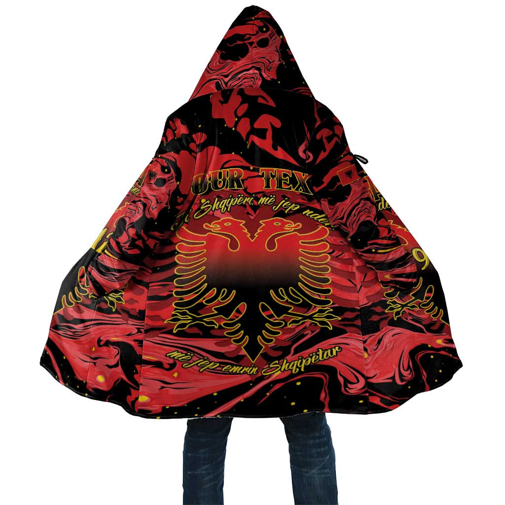 Happy Albania Independence Day Cloak Albanian Eagle - Wonder Print Shop