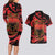Happy Albania Independence Day Couples Matching Long Sleeve Bodycon Dress and Hawaiian Shirt Albanian Eagle - Wonder Print Shop