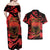 Happy Albania Independence Day Couples Matching Off Shoulder Maxi Dress and Hawaiian Shirt Albanian Eagle - Wonder Print Shop