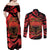 Happy Albania Independence Day Couples Matching Off Shoulder Maxi Dress and Long Sleeve Button Shirt Albanian Eagle - Wonder Print Shop