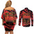 Happy Albania Independence Day Couples Matching Off Shoulder Short Dress and Long Sleeve Button Shirt Albanian Eagle - Wonder Print Shop