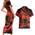 Happy Albania Independence Day Couples Matching Short Sleeve Bodycon Dress and Hawaiian Shirt Albanian Eagle - Wonder Print Shop
