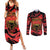 Happy Albania Independence Day Couples Matching Summer Maxi Dress and Long Sleeve Button Shirt Albanian Eagle - Wonder Print Shop