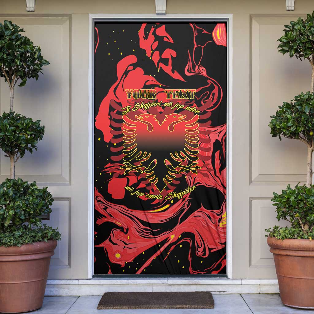Happy Albania Independence Day Door Cover Albanian Eagle - Wonder Print Shop