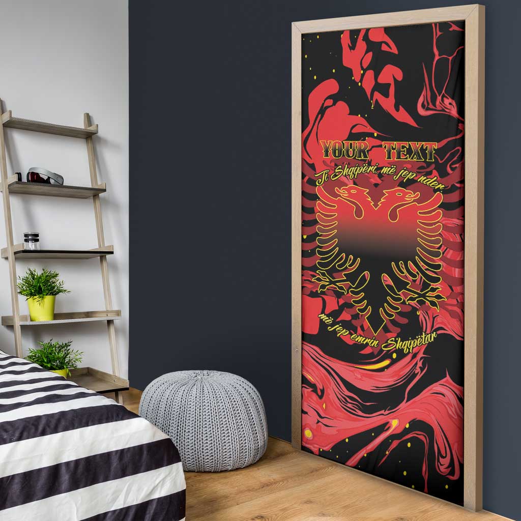 Happy Albania Independence Day Door Cover Albanian Eagle - Wonder Print Shop