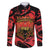 Happy Albania Independence Day Family Matching Off The Shoulder Long Sleeve Dress and Hawaiian Shirt Albanian Eagle - Wonder Print Shop