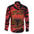 Happy Albania Independence Day Family Matching Off The Shoulder Long Sleeve Dress and Hawaiian Shirt Albanian Eagle - Wonder Print Shop