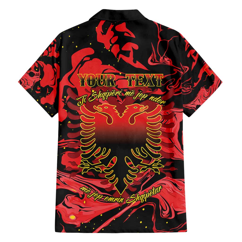 Happy Albania Independence Day Family Matching Off Shoulder Maxi Dress and Hawaiian Shirt Albanian Eagle - Wonder Print Shop