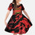 Happy Albania Independence Day Family Matching Summer Maxi Dress and Hawaiian Shirt Albanian Eagle - Wonder Print Shop