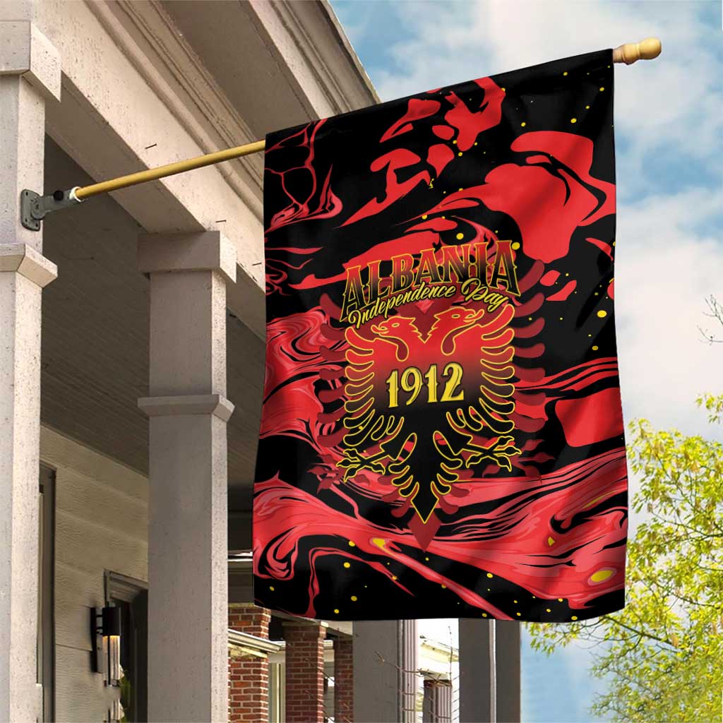 Happy Albania Independence Day Garden Flag Albanian Eagle - Wonder Print Shop