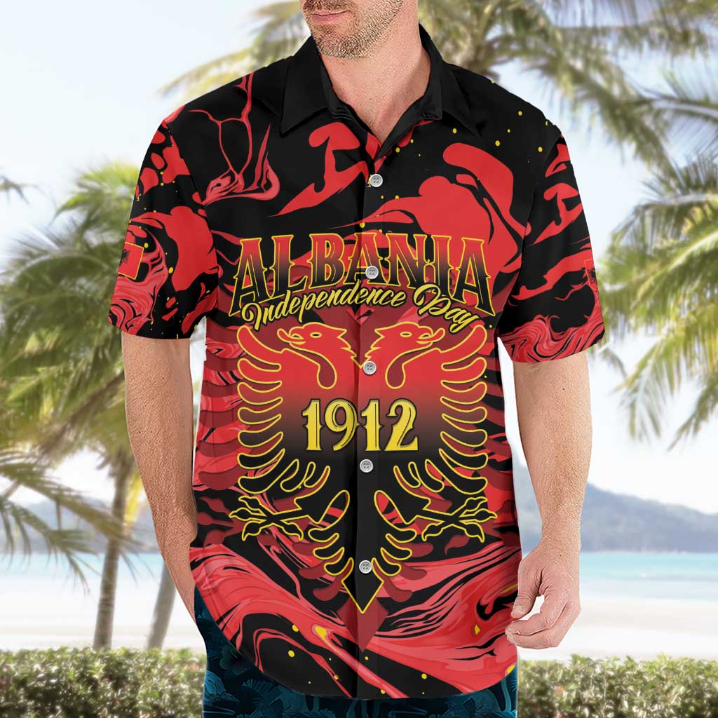 Happy Albania Independence Day Hawaiian Shirt Albanian Eagle - Wonder Print Shop