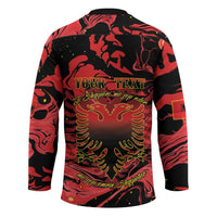 Happy Albania Independence Day Hockey Jersey Albanian Eagle - Wonder Print Shop