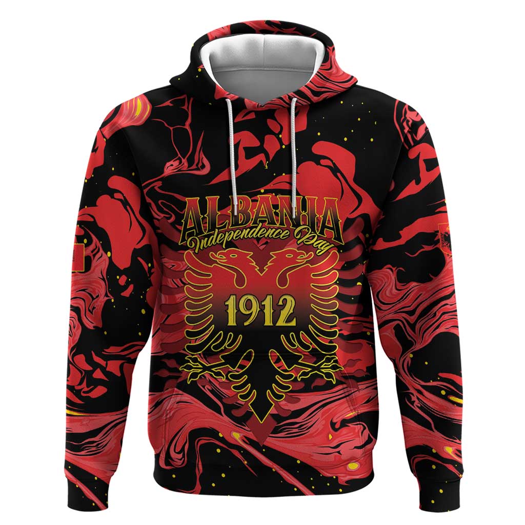 Happy Albania Independence Day Hoodie Albanian Eagle - Wonder Print Shop