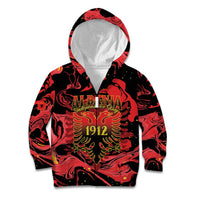 Happy Albania Independence Day Kid Hoodie Albanian Eagle - Wonder Print Shop
