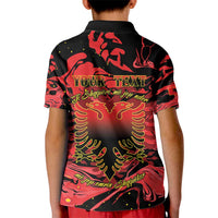 Happy Albania Independence Day Kid Polo Shirt Albanian Eagle - Wonder Print Shop