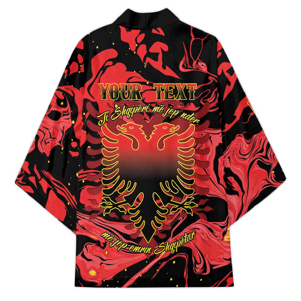 Happy Albania Independence Day Kimono Albanian Eagle - Wonder Print Shop