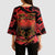 Happy Albania Independence Day Kimono Sleeve Blouse Albanian Eagle - Wonder Print Shop