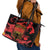 Happy Albania Independence Day Leather Tote Bag Albanian Eagle - Wonder Print Shop
