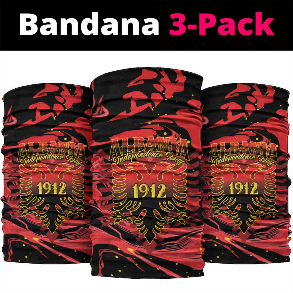 Happy Albania Independence Day Neck Gaiter Albanian Eagle - Wonder Print Shop