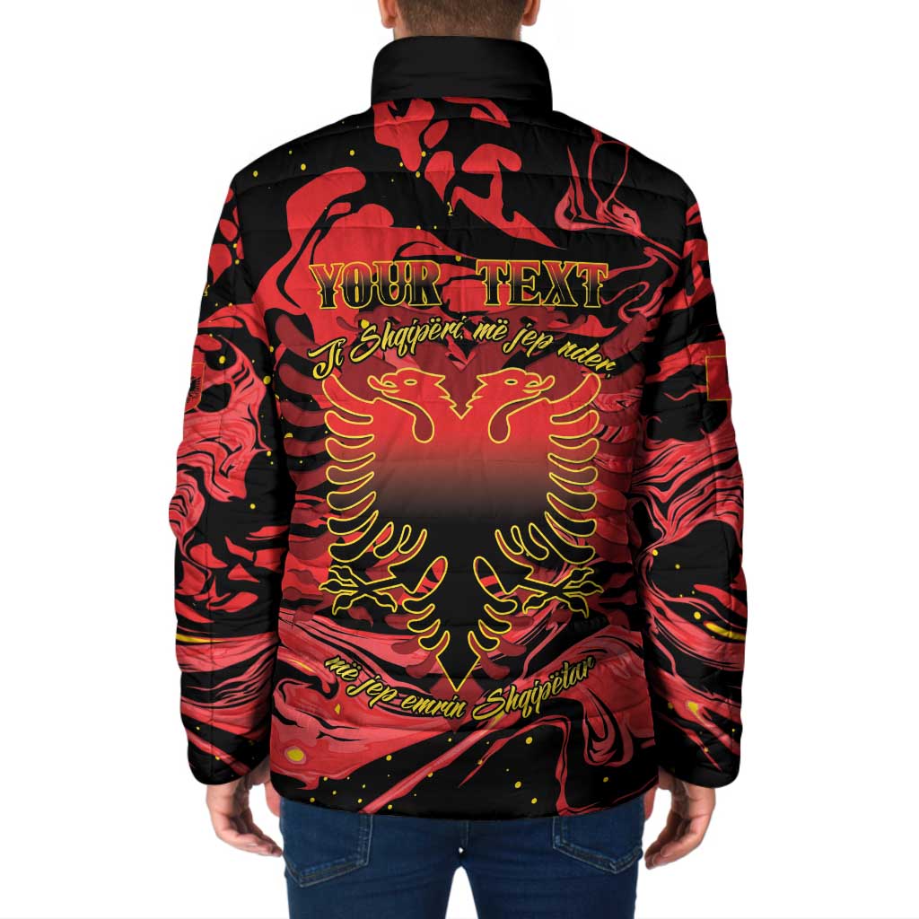 Happy Albania Independence Day Padded Jacket Albanian Eagle - Wonder Print Shop