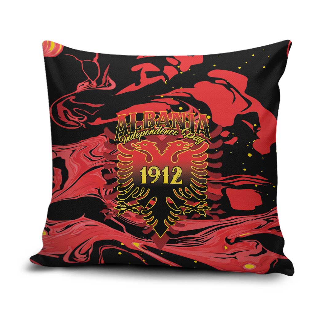 Happy Albania Independence Day Pillow Cover Albanian Eagle - Wonder Print Shop