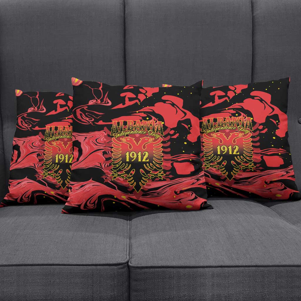 Happy Albania Independence Day Pillow Cover Albanian Eagle - Wonder Print Shop