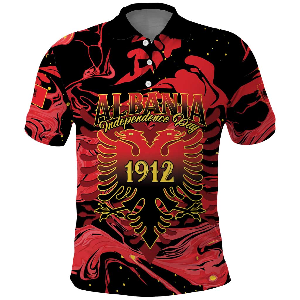 Happy Albania Independence Day Polo Shirt Albanian Eagle - Wonder Print Shop