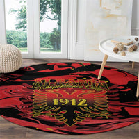 Happy Albania Independence Day Round Carpet Albanian Eagle - Wonder Print Shop