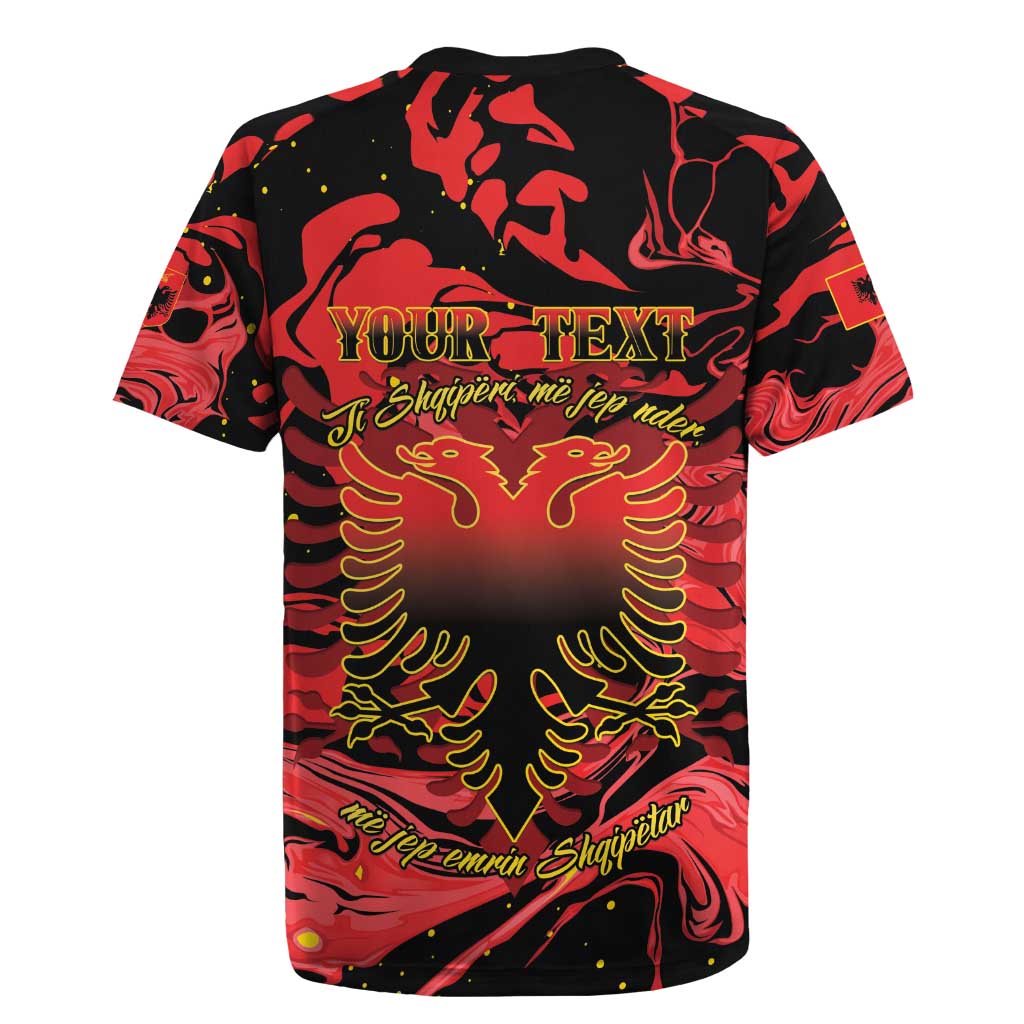 Happy Albania Independence Day Rugby Jersey Albanian Eagle - Wonder Print Shop