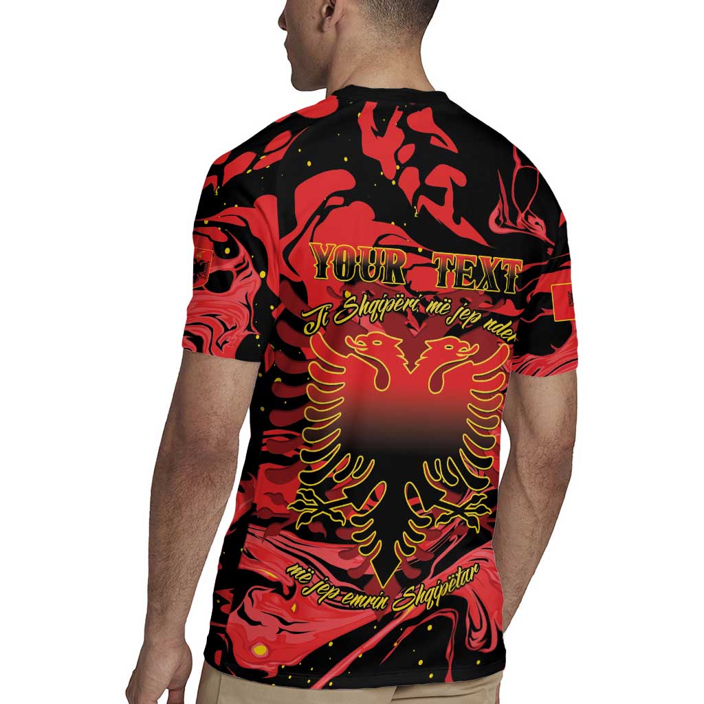Happy Albania Independence Day Rugby Jersey Albanian Eagle - Wonder Print Shop