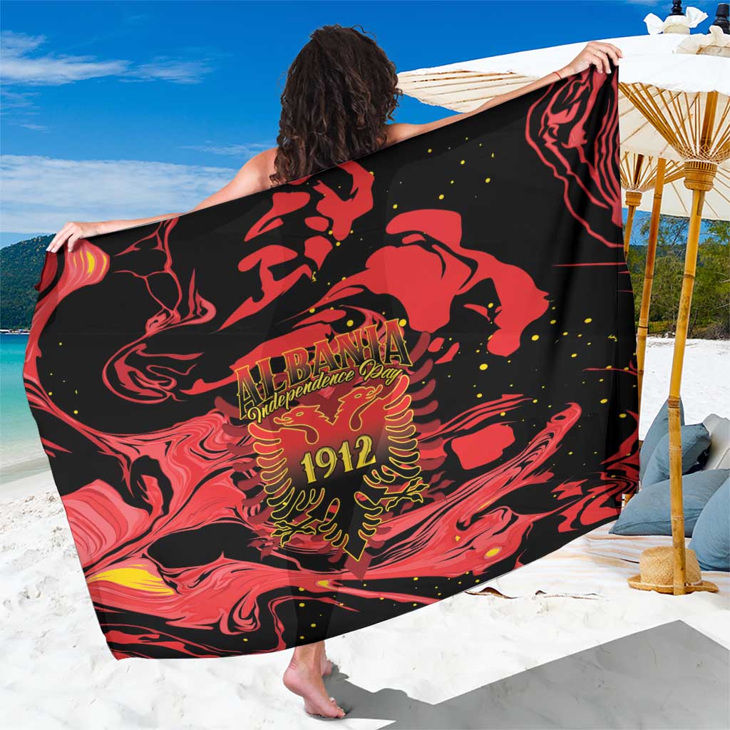 Happy Albania Independence Day Sarong Albanian Eagle - Wonder Print Shop