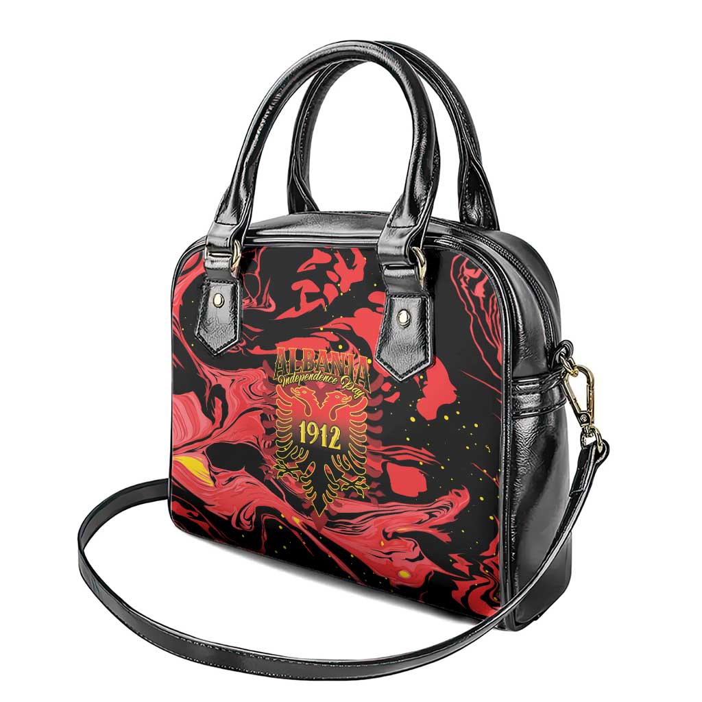Happy Albania Independence Day Shoulder Handbag Albanian Eagle - Wonder Print Shop