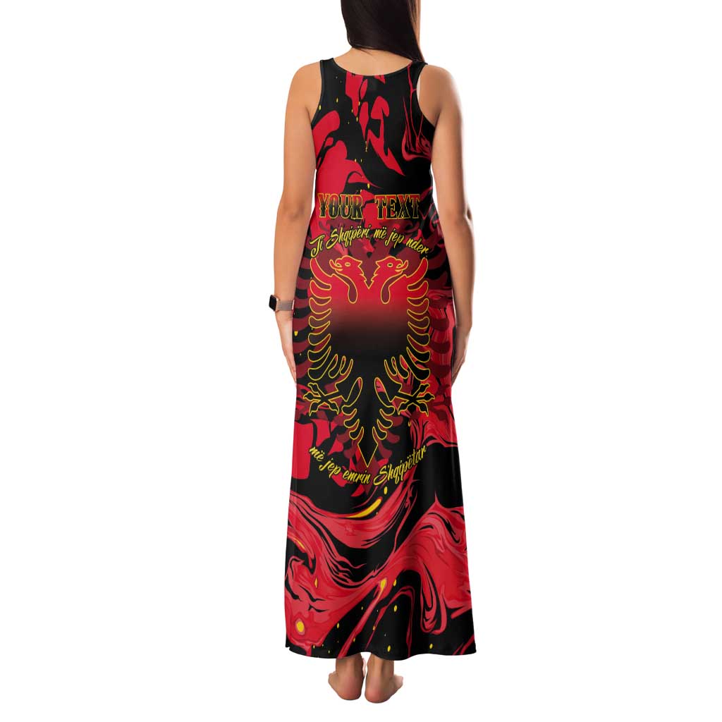 Happy Albania Independence Day Tank Maxi Dress Albanian Eagle - Wonder Print Shop