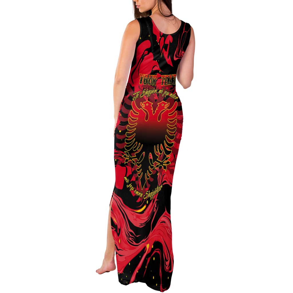 Happy Albania Independence Day Tank Maxi Dress Albanian Eagle - Wonder Print Shop