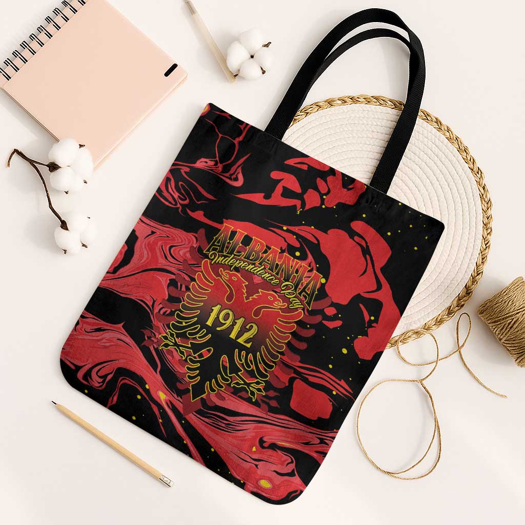 Happy Albania Independence Day Tote Bag Albanian Eagle - Wonder Print Shop
