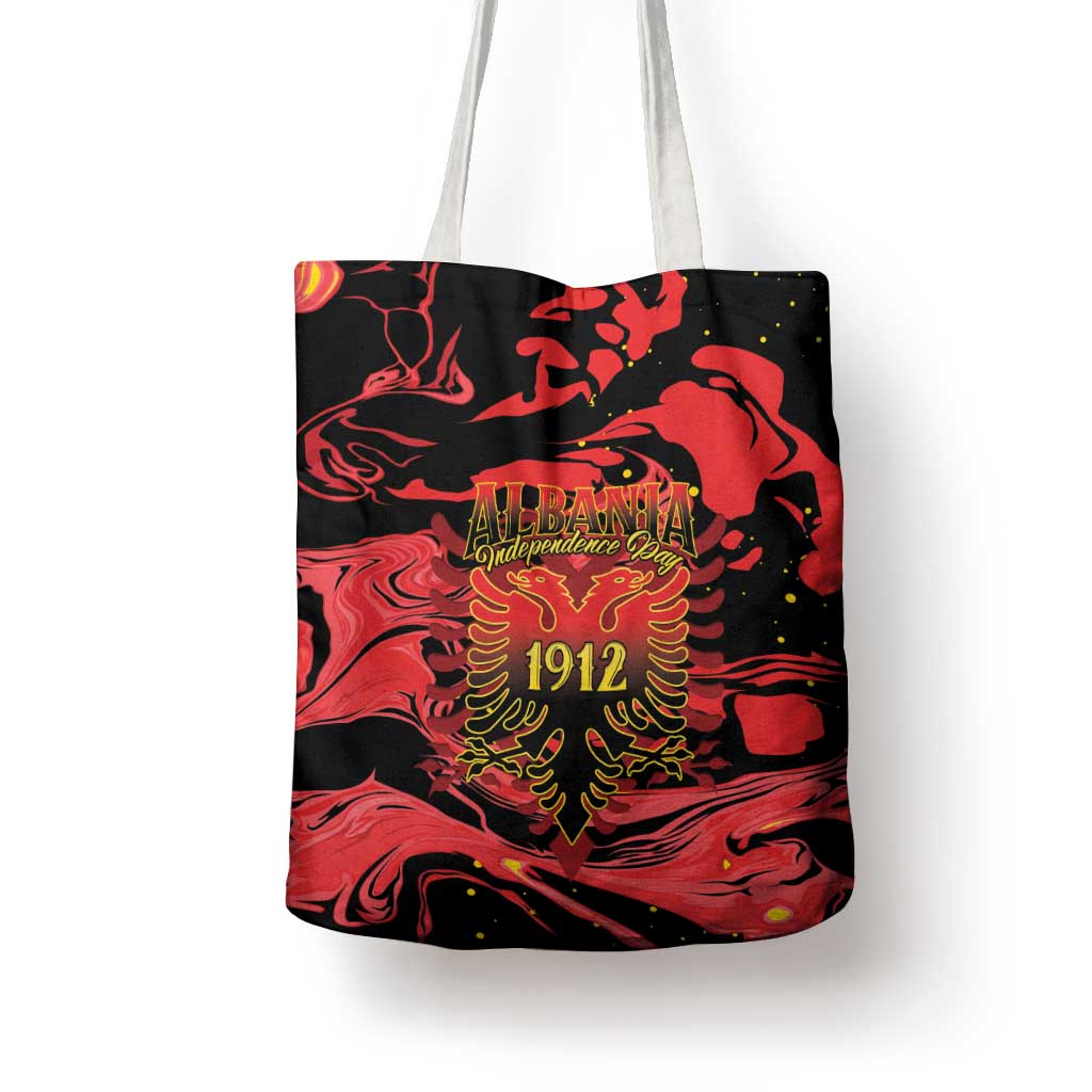 Happy Albania Independence Day Tote Bag Albanian Eagle - Wonder Print Shop